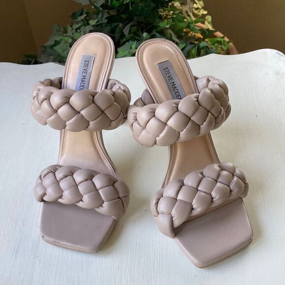 Steve Madden Kenley Heel In Taupe Size 9M - Picture 1 of 16